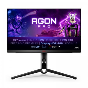 Monitor AOC AGON Pro AG274FZ IPS 27" FHD 16:9 260Hz FreeSync / G-SYNC Compatible